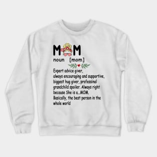 Mom Definition - Cute and Funny Mother's Day 2021 Crewneck Sweatshirt